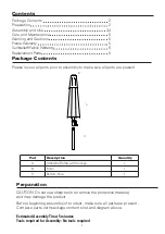 Preview for 2 page of Atleisure UMB-M70633 Assembly, Care & Use Manual