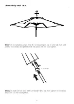 Preview for 3 page of Atleisure UMB-M70633 Assembly, Care & Use Manual