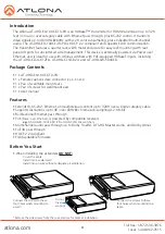 Предварительный просмотр 3 страницы Atlona 846352004903 Manual