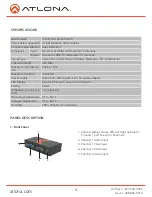 Предварительный просмотр 4 страницы Atlona AT-APC21A User Manual