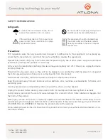 Предварительный просмотр 7 страницы Atlona AT-AV-SR User Manual