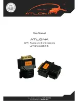 Atlona AT-DVI60SRS User Manual preview