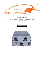 Atlona AT-HD-V12 User Manual предпросмотр