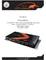 Предварительный просмотр 1 страницы Atlona AT-HD-V14SS User Manual