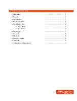 Preview for 2 page of Atlona AT-HD-V18 User Manual