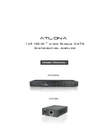 Atlona AT-HD19SS User Manual preview