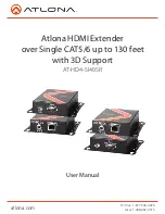 Atlona AT-HD4-SI40SR User Manual preview