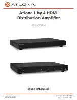 Atlona AT-HDDA-4 User Manual preview