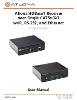 Preview for 1 page of Atlona AT-HDRX-RSNET User Manual