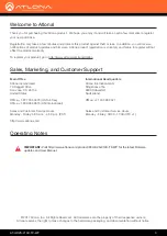 Preview for 3 page of Atlona AT-HDVS-210U-TX-WP Manual