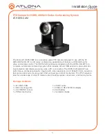 Atlona AT-HDVS-CAM Installation Manual preview