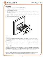 Preview for 5 page of Atlona AT-OME-TX21-WP-E Installation Manual