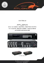 Preview for 1 page of Atlona AT-PROHD85M-SR User Manual