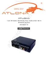 Preview for 1 page of Atlona AT-SAV14 User Manual