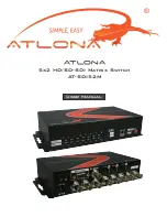 Atlona AT-SDI52M User Manual preview