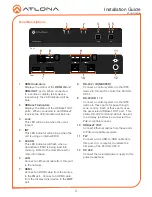 Preview for 2 page of Atlona AT-UHD-CAT-2 Installation Manual