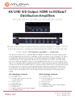 Atlona AT-UHD-CAT-4 Installation Manual preview