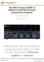 Atlona AT-UHD-CAT-4ED User Manual preview