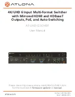 Atlona AT-UHD-CLSO-601 User Manual предпросмотр