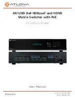 Preview for 1 page of Atlona AT-UHD-CLSO-840 User Manual