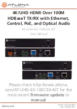 Preview for 1 page of Atlona AT-UHD-EX-100CEA-KIT User Manual