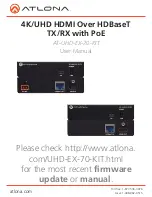 Atlona AT-UHD-EX-70-KIT User Manual preview