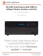 Atlona AT-UHD-PRO3-66M User Manual preview