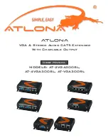 Atlona AT-VGA300RL User Manual preview