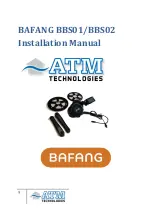 ATM Technologies BAFANG BBS01 Installation Manual preview