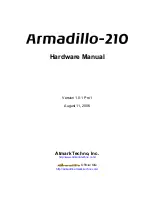 Preview for 1 page of Atmark Techno Armadillo-210 Hardware Manual