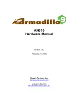 Предварительный просмотр 1 страницы Atmark Techno Armadillo-9 AN010 Hardware Manual