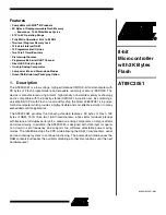 Atmel AT89C2051 Manual preview