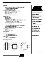 Preview for 1 page of Atmel AVR AT90LS4434 Preliminary