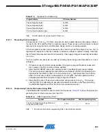 Preview for 289 page of Atmel AVR ATmega168PA Manual