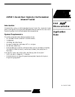 Atmel AVR461 Quick Start Manual preview
