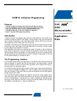 Atmel AVR910 Application Note предпросмотр