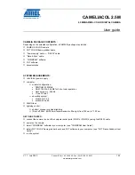 Preview for 1 page of Atmel CAMELIA 2.5M User Manual