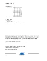 Preview for 12 page of Atmel CAMELIA 2.5M User Manual