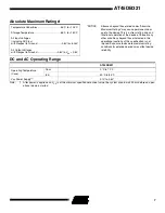 Preview for 7 page of Atmel DataFlash AT45DB321 Operation