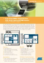 Atmel Dual Triple DMOS Output Drivers with Serial Input and PWM Control ATA6829 Product Manual preview