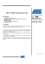 Preview for 1 page of Atmel MC320 Getting Started Manual