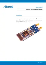 Предварительный просмотр 1 страницы Atmel REB215-XPRO User Manual