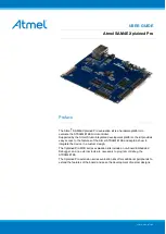 Atmel SAM4E Xplained Pro User Manual предпросмотр