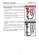 Предварительный просмотр 5 страницы Atmor 100 Series Installation And Operation Manual