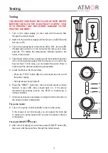 Предварительный просмотр 7 страницы Atmor 100 Series Installation And Operation Manual