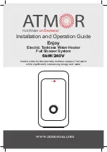 Preview for 1 page of Atmor AT-EJSH-5 Installation And Operation Manual