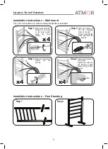 Предварительный просмотр 5 страницы Atmor Luxury Towel Warmer Installation & Operation Instructions