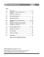 Предварительный просмотр 2 страницы Atmos 21 D Operating Instructions Manual