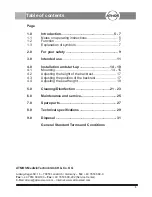 Предварительный просмотр 3 страницы Atmos 21 D Operating Instructions Manual