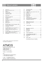 Предварительный просмотр 2 страницы Atmos 313.0000.B Operating Instructions Manual